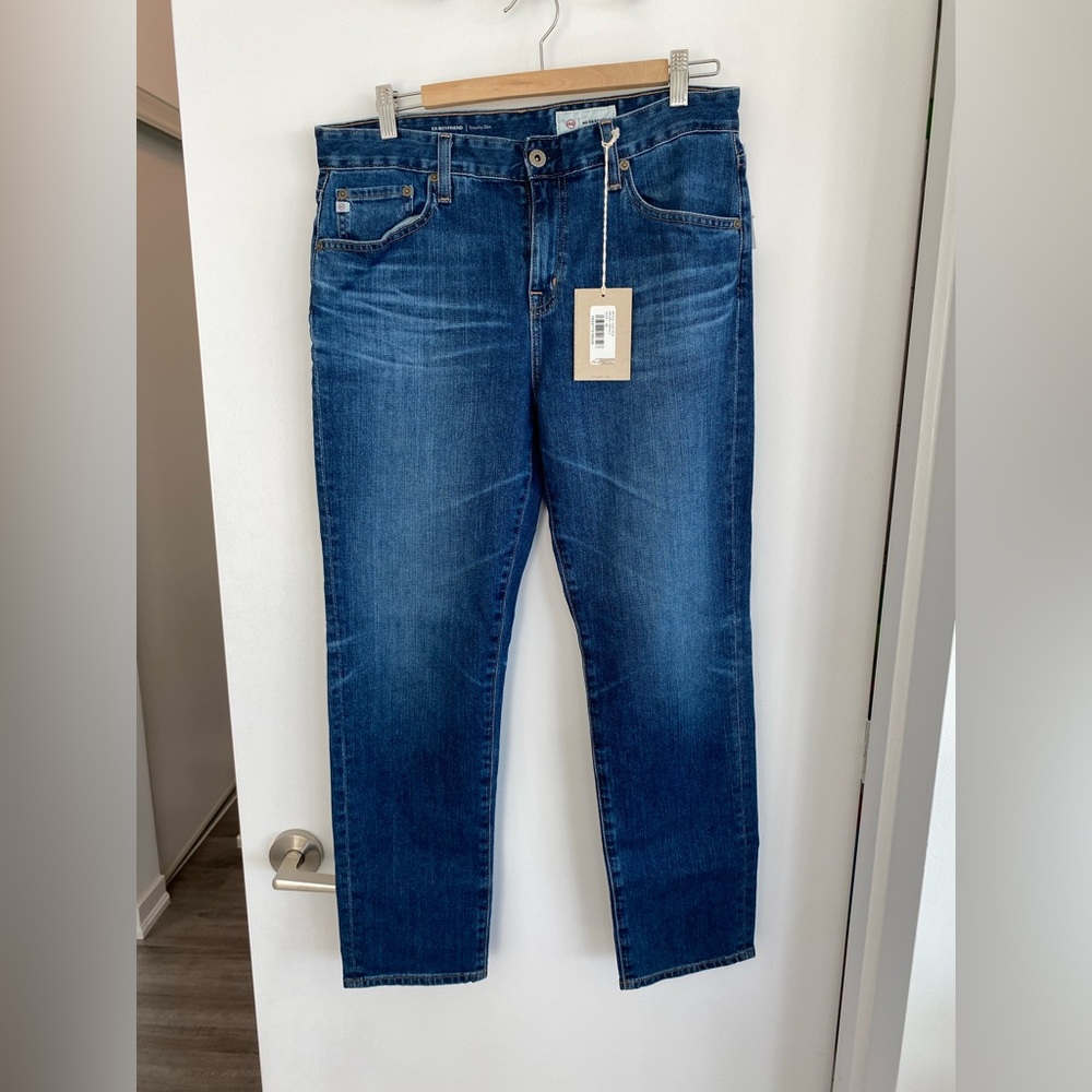 AG-ed Denim Ex-Boyfriend Slouchy Slim Jeans (NWT)